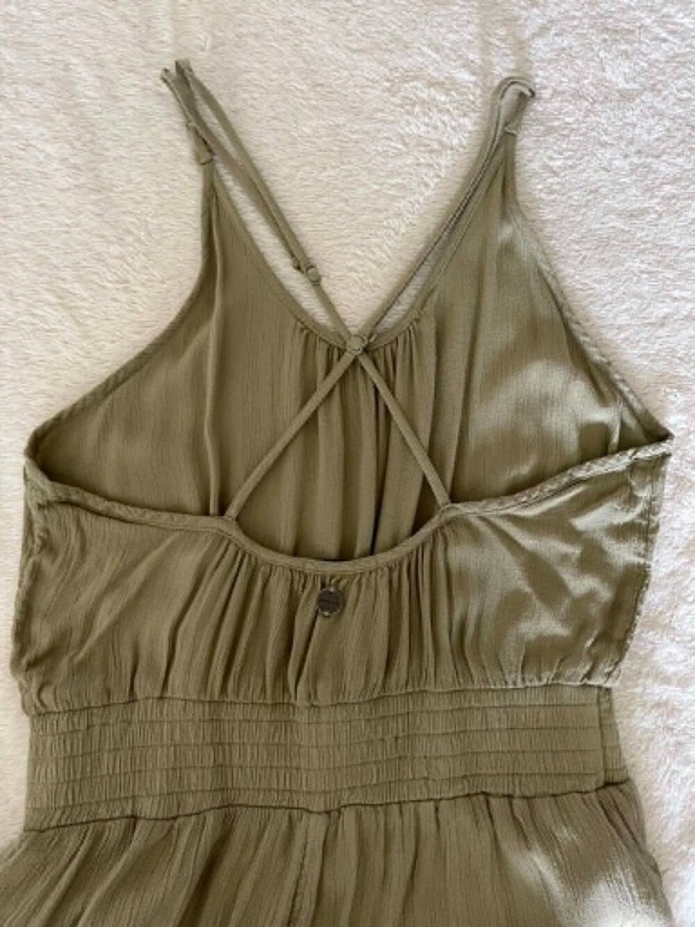 Prana Olive Green Wide-Leg Jumpsuit - Picture 6 of 9